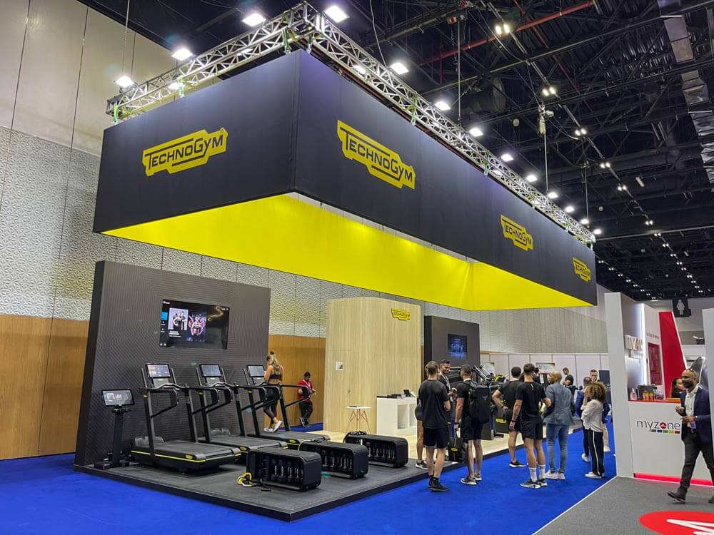 Premium custom trade show booth for Atul, designed with bold branding, product showcases, and a welcoming visitor engagement area.